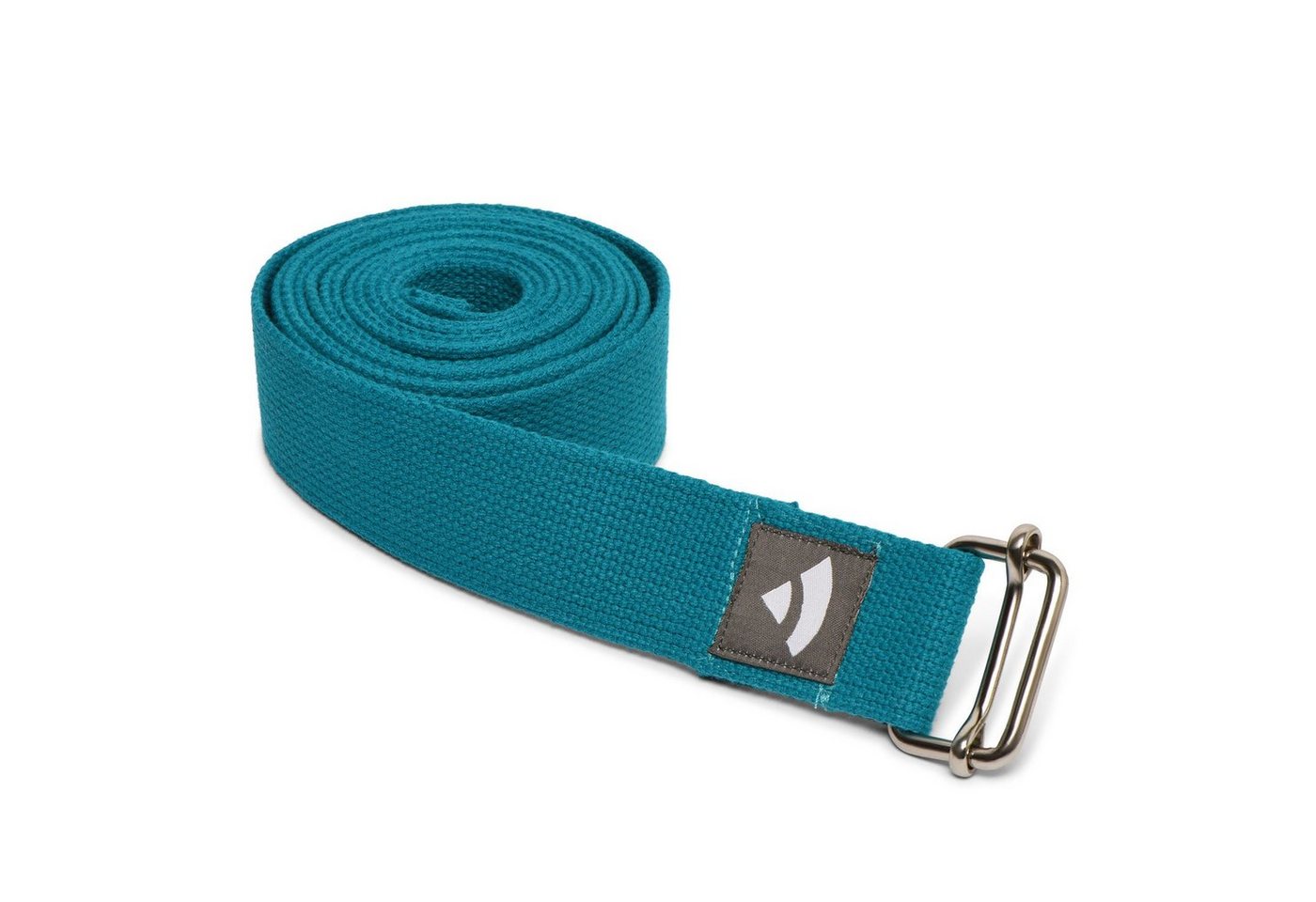 bodhi Yogamatte Yogagurt mit Schiebeschnalle ASANA BELT 2,5m, Metall petrol von bodhi