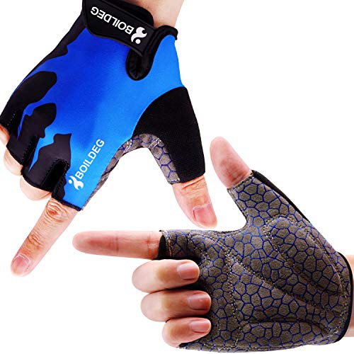 boildeg Fahrradhandschuhe Radsporthandschuhe rutschfeste und stoßdämpfende Mountainbike Handschuhe mit Signalfarbe geeiget Unisex Herren Damen boildeg Fahrradhandschuhe Radsporthandschuhe rutschfeste und stoßdämpfende Mountainbike Handschuhe mit Signalfarbe geeiget Unisex Herren Damen von boildeg