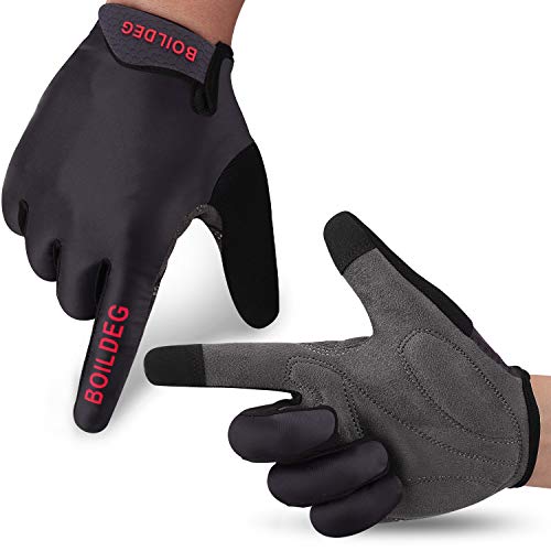 boildeg Fahrradhandschuhe Radsporthandschuhe rutschfeste und stoßdämpfende Mountainbike Handschuhe mit Signalfarbe geeiget Unisex Herren Damen boildeg Fahrradhandschuhe Radsporthandschuhe rutschfeste und stoßdämpfende Mountainbike Handschuhe mit Signalfarbe geeiget Unisex Herren Damen von boildeg