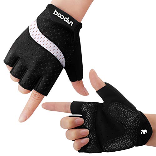 boildeg Fahrradhandschuhe Radsporthandschuhe rutschfeste und stoßdämpfende Mountainbike Handschuhe mit Signalfarbe geeiget Unisex Herren Damen von boildeg