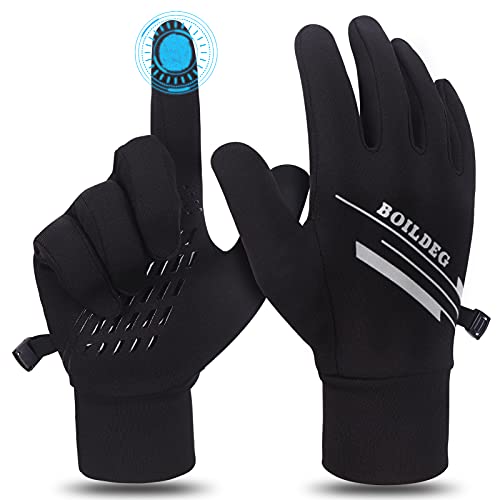 boildeg Fahrradhandschuhe Radsporthandschuhe rutschfeste und Stoßdämpfende Mountainbike Handschuhe mit Signalfarbe geeiget Unisex Herren Damen von boildeg