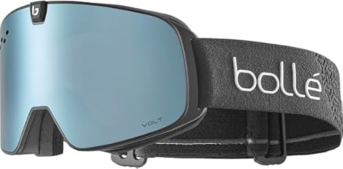 Bolle Nevada NEO Schneebrille 2025 Black Matte/Volt Ice Blue + Light Vermillon Blue von bollé