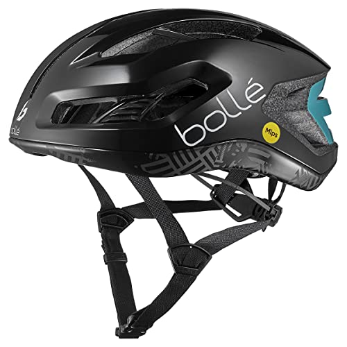 Bolle Unisex – Erwachsene Avio MIPS Fahrradhelm, Black GLAZ Shiny, L von bollé