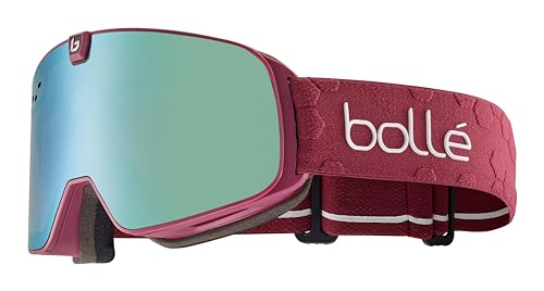 bollé - Nevada Neo, Garnet Matte, Volt Ice Blue Cat 3 & Light Zinnoberrot Blue Cat 1, Medium-Large, Goggles, Unisex, Erwachsene von bollé