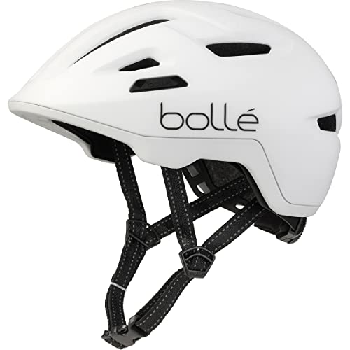 bollé - STANCE White Matte M 55-59cm, Fahrradhelm, Medium, Unisex Erwachsene von bollé