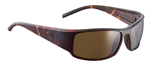 bollé - King Schildkröte matt – Braun polarisiert, große Sonnenbrille, Uni, Erwachsene von bollé