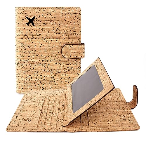 boshiho Reisepasshülle aus Kork Vegane Reise-Essentials Reisepass Hülle Passport Cover mit RFID Blocker für Damen Herren Kreditkarten Ausweis und Reisedokumente, Travel Organizer boshiho Reisepasshülle aus Kork Vegane Reise-Essentials Reisepass Hülle Passport Cover mit RFID Blocker für Damen Herren Kreditkarten Ausweis und Reisedokumente, Travel Organizer von boshiho