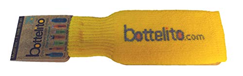 bottelito Flaschenwärmer – Flaschensocke – Flaschenstrumpf – Flaschenschutz, gelb von bottelito