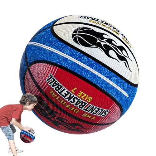 brooksnaji Leises Basketball-Dribbeln im Innenbereich, geräuschloser Basketball im Innenbereich - Airless Leise Basketball-Schaumstoffbälle - Hüpfender lautloser Ball, Indoor-Training, Sportspiele, von brooksnaji