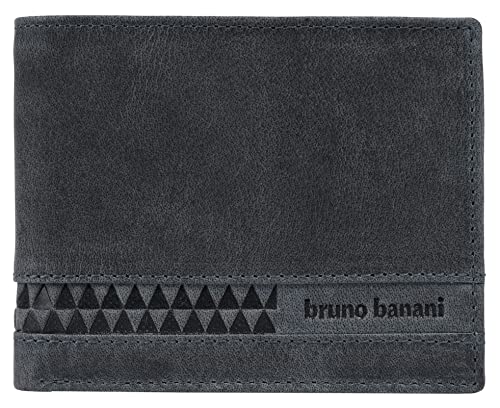bruno banani Geldbörse Echt Leder blau Herren - 021756 von bruno banani