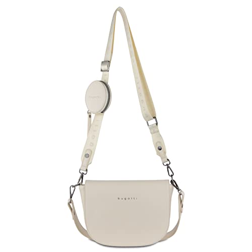 bugatti Almata Schultertasche für Damen, edle Umhängetasche in beige bugatti Almata Schultertasche für Damen, edle Umhängetasche in beige von bugatti