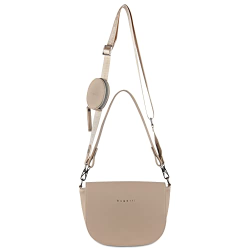 bugatti Almata Schultertasche für Damen, edle Umhängetasche in sand bugatti Almata Schultertasche für Damen, edle Umhängetasche in sand von bugatti