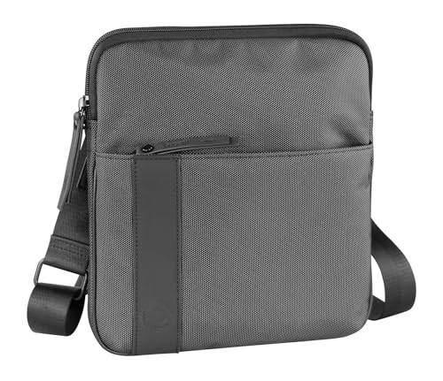 bugatti Domani Umhängetasche für Herren und Damen Schultertasche Medium Leder, Messenger Bag Kuriertasche, Grau bugatti Domani Umhängetasche für Herren und Damen Schultertasche Medium Leder, Messenger Bag Kuriertasche, Grau von bugatti