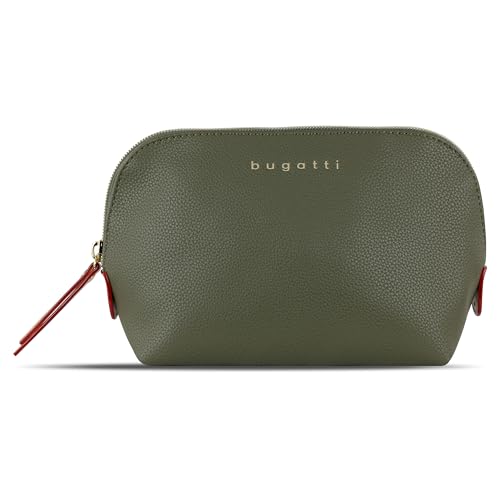 bugatti Ella Kulturbeutel, Kosmetiktasche, Toiletry Bag, Waschtasche, Waschbeutel, Toilettentasche in Olive von bugatti