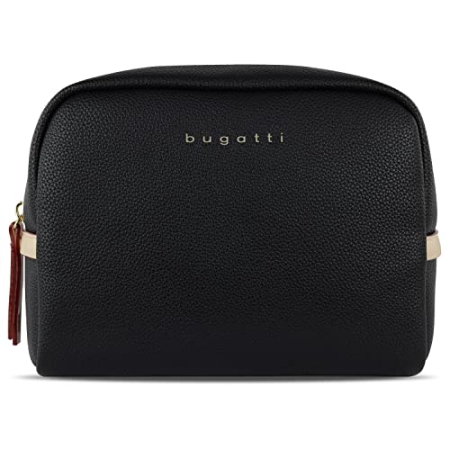 bugatti Ella Kulturbeutel, Kosmetiktasche, Toiletry Bag, Waschtasche, Waschbeutel, Toilettentasche in schwarz von bugatti