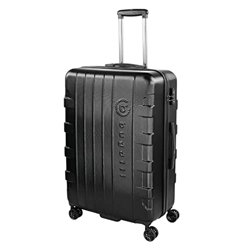 Bugatti Galatea Hartschalenkoffer 76x52x29,5 cm - 96L, 4 Rollen mit TSA Zahlenschloss, schwarz von bugatti