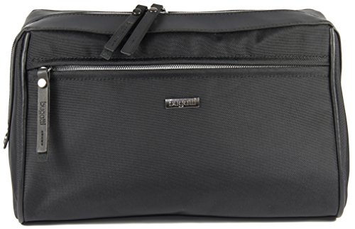 Bugatti Contratempo Kulturbeutel Damen und Herren, Kulturtasche Männer, Toiletry Bag Waschtasche Waschbeutel Toilettentasche, Schwarz von bugatti