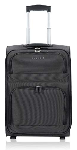 bugatti Lima Trolley 52cm, Weichgepäck Koffer in schwarz, Kleiner Koffer leicht bugatti Lima Trolley 52cm, Weichgepäck Koffer in schwarz, Kleiner Koffer leicht von bugatti