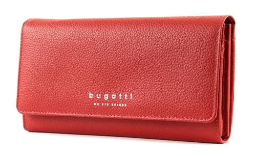 bugatti Linda Geldbörse Damen Groß viele Fächer Leder 18CC - Portemonnaie Damen Leder - Portmonee Geldbeutel Damengeldbörse - Rot bugatti Linda Geldbörse Damen Groß viele Fächer Leder 18CC - Portemonnaie Damen Leder - Portmonee Geldbeutel Damengeldbörse - Rot von bugatti