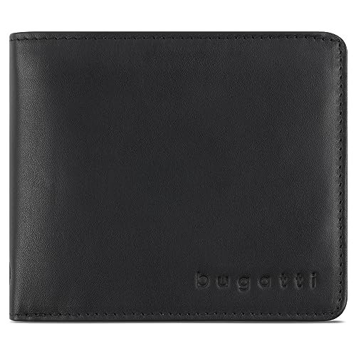 bugatti Primo Geldbeutel Männer Leder - Geldbörse Herren Schwarz - Portmonaise Portemonnaie Portmonee Brieftasche Wallet Ledergeldbeutel bugatti Primo Geldbeutel Männer Leder - Geldbörse Herren Schwarz - Portmonaise Portemonnaie Portmonee Brieftasche Wallet Ledergeldbeutel von bugatti