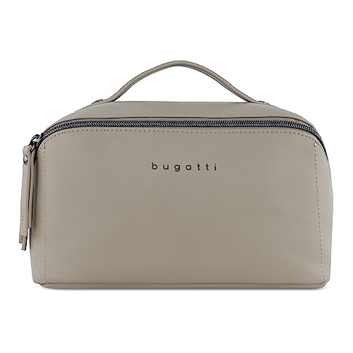 bugatti Almata Reise-Make-up-Tasche mit großer Öffnung, Kulturbeutel Damen in Sand bugatti Almata Reise-Make-up-Tasche mit großer Öffnung, Kulturbeutel Damen in Sand von bugatti