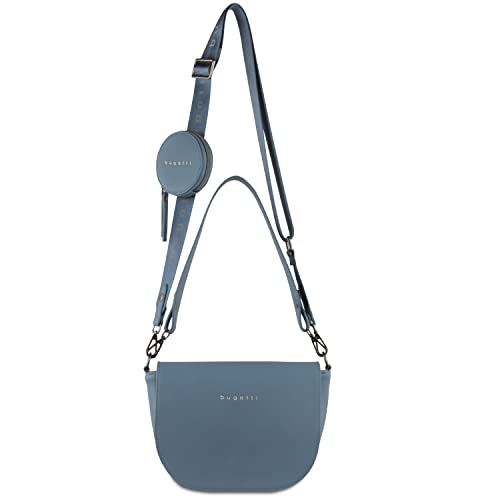 bugatti Almata Schultertasche für Damen, edle Umhängetasche in blau bugatti Almata Schultertasche für Damen, edle Umhängetasche in blau von bugatti