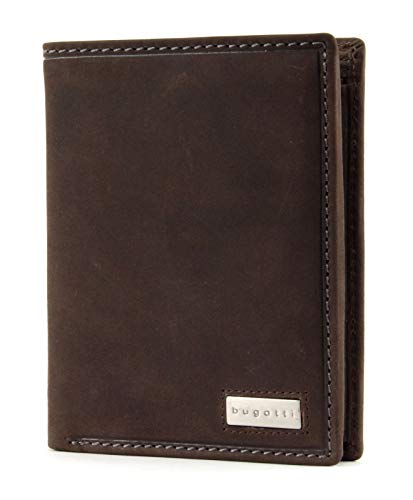 bugatti City Line Coin Wallet Combi Style 13CC Metal Logo Brown von bugatti