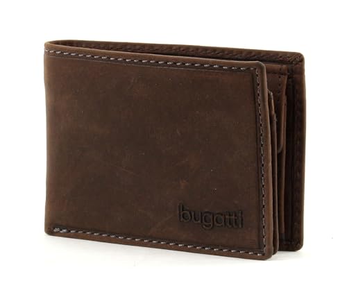 bugatti Hunter Coin Wallet with Flap 4 CC Embossed Logo Brown bugatti Hunter Coin Wallet with Flap 4 CC Embossed Logo Brown von bugatti