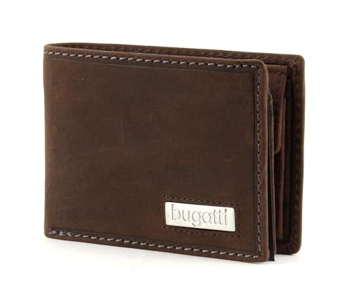 bugatti City Line Coin Wallet with Flap 4 CC Metal Logo Brown bugatti City Line Coin Wallet with Flap 4 CC Metal Logo Brown von bugatti