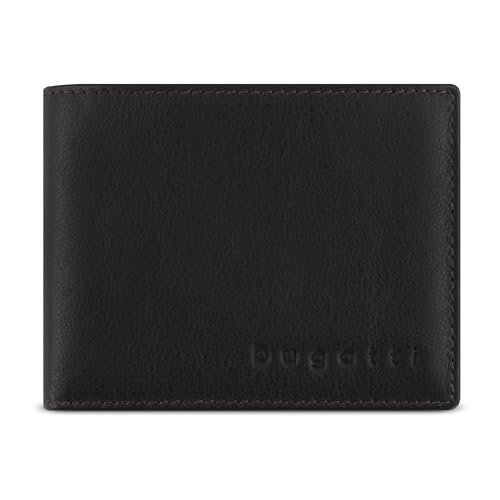 bugatti Lima Mini Geldbörse für Herren aus Leder, kleines Portemonnaie Querformat, Braun bugatti Lima Mini Geldbörse für Herren aus Leder, kleines Portemonnaie Querformat, Braun von bugatti