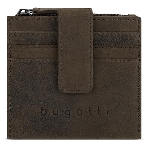 bugatti Luca kleines Portemonnaie mit RFID-Schutz, Mini-Geldbörse aus Leder in braun bugatti Luca kleines Portemonnaie mit RFID-Schutz, Mini-Geldbörse aus Leder in braun von bugatti