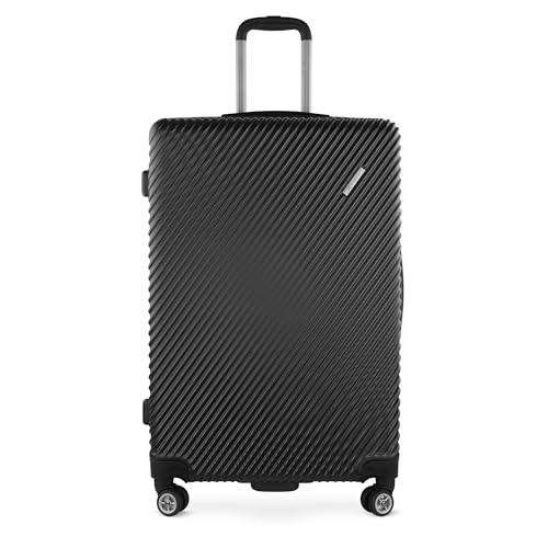 bugatti Reisekoffer “Pure L mit 4-Rollen, großer Hartschalenkoffer 79 L aus recyceltem PET, schwarz bugatti Reisekoffer “Pure L mit 4-Rollen, großer Hartschalenkoffer 79 L aus recyceltem PET, schwarz von bugatti