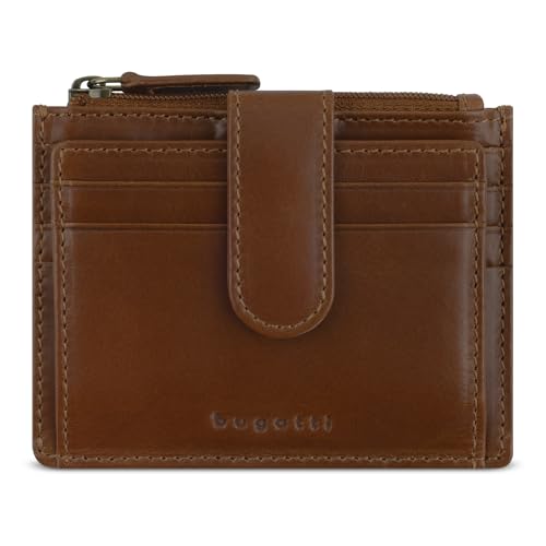 bugatti Remo kleines Portemonnaie mit RFID-Schutz, Mini-Geldbörse aus Leder in Cognac bugatti Remo kleines Portemonnaie mit RFID-Schutz, Mini-Geldbörse aus Leder in Cognac von bugatti