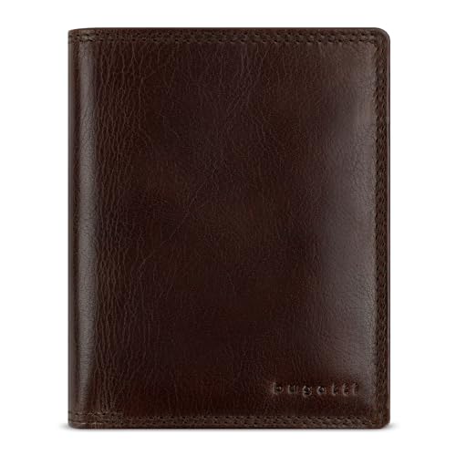 bugatti Savona Geldbörse aus vegetabilem Büffelleder, RFID-Portemonnaie Hochformat, Leder-Wallet für Herren, braun bugatti Savona Geldbörse aus vegetabilem Büffelleder, RFID-Portemonnaie Hochformat, Leder-Wallet für Herren, braun von bugatti