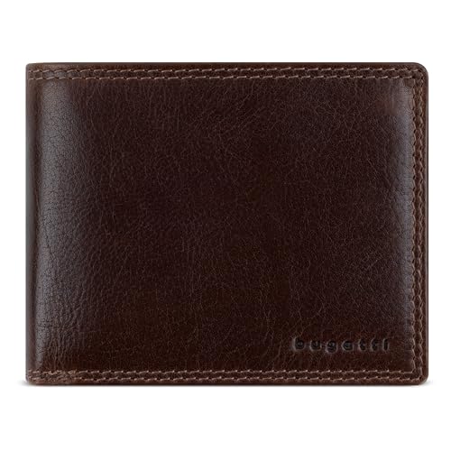 bugatti Savona Geldbörse aus vegetabilem Büffelleder, RFID-Portemonnaie Querformat, Leder-Wallet für Herren, braun bugatti Savona Geldbörse aus vegetabilem Büffelleder, RFID-Portemonnaie Querformat, Leder-Wallet für Herren, braun von bugatti