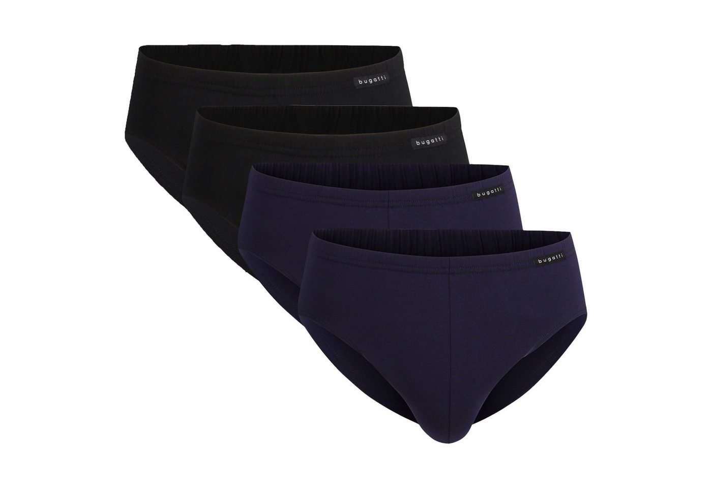 bugatti Slip Herren Slips, 4er Pack - FLEXCITY, Sport-Slip, (Packung, 4er Pack) von bugatti