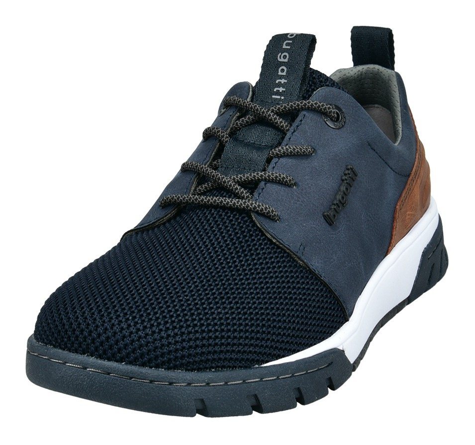 bugatti Sneaker mit Label und Kontrastbesatz, Freizeitschuh, Halbschuh, Schnürschuh bugatti Sneaker mit Label und Kontrastbesatz, Freizeitschuh, Halbschuh, Schnürschuh von bugatti