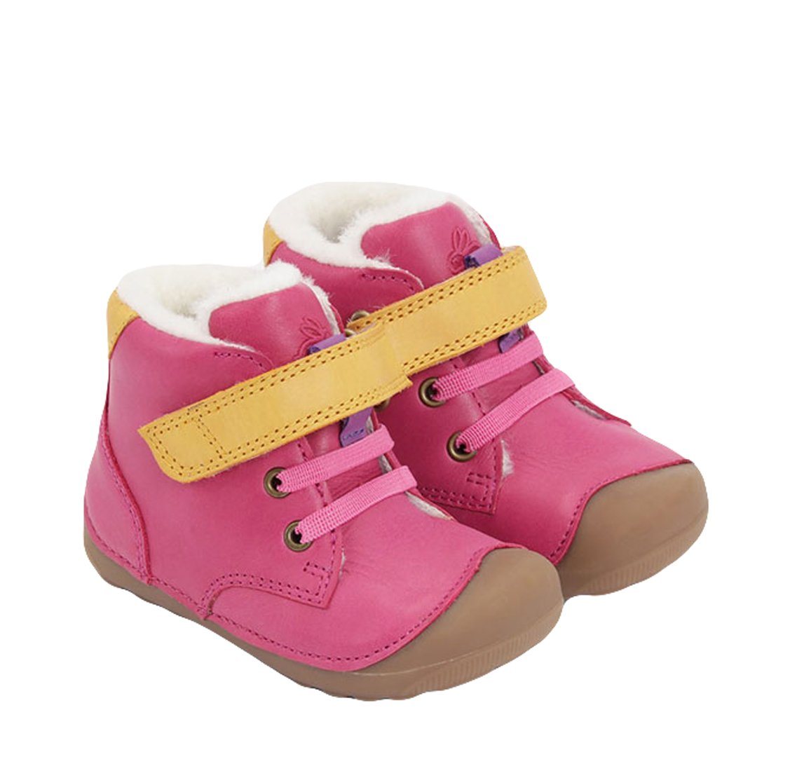 bundgaard Bundgaard Stiefel Lauflernschuhe Barfußschuhe Petit Mid Winter Pink Schnürstiefelette von bundgaard