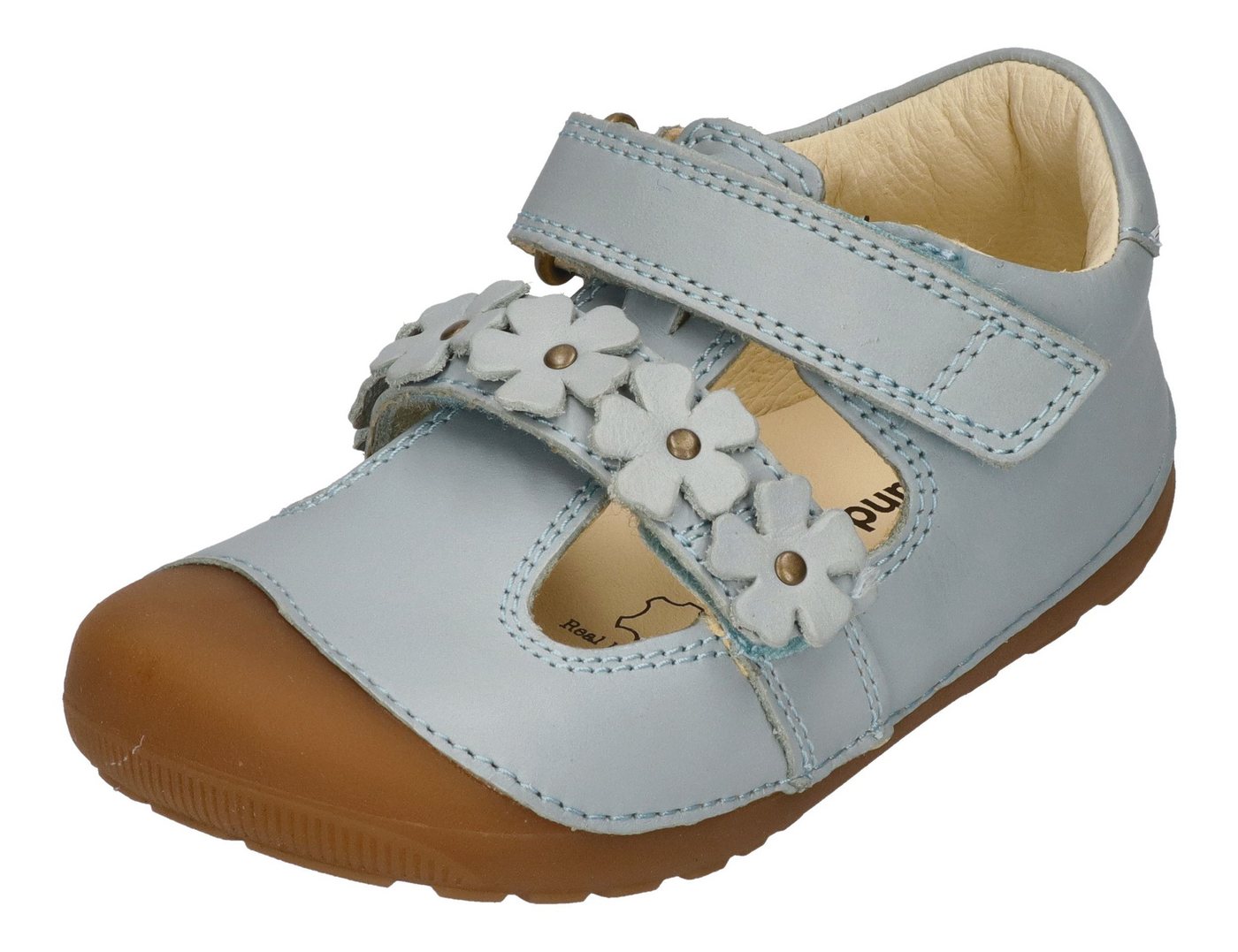 bundgaard Petit Summer Flower 202174_617 Barfußschuh Jeans Mint von bundgaard