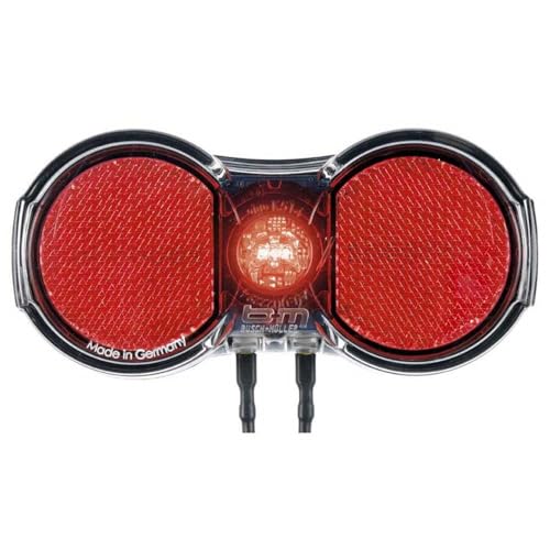 Busch & Müller Unisex – Erwachsene Toplight Flat Plus LED-Gepäckträgerrücklicht, Rot,Transparent, Einheitsgröße von busch+müller