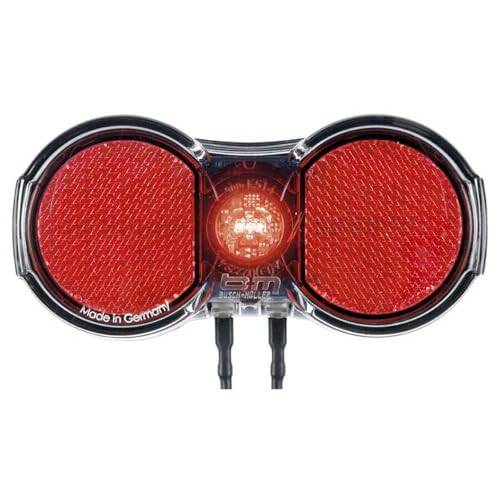 Busch & Müller Unisex – Erwachsene Toplight Flat Plus LED-Gepäckträgerrücklicht, Rot,Transparent, Einheitsgröße von busch+müller