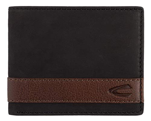 camel active Taipeh Herren Geldbörse Klein Querformat RFID Leder Klein Schwarz von camel active