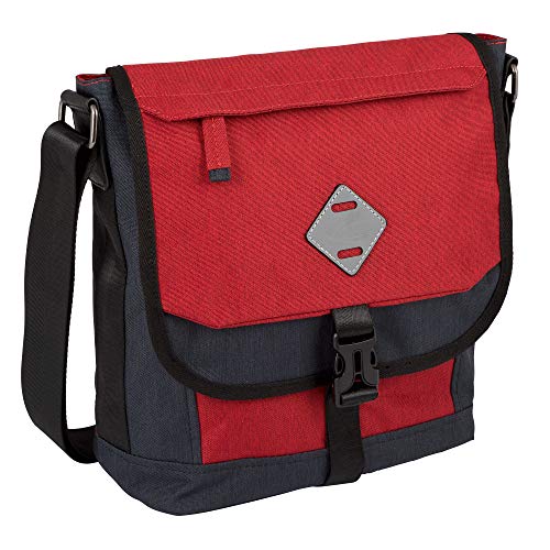 camel active Satipo Herren Umhängetasche Messenger Bag Mittelgroß Rot von camel active