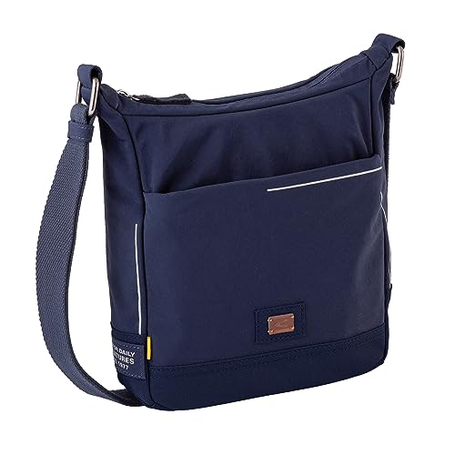 camel active City Herren Umhängetasche Crossbody Bag Mittelgroß Blau von camel active