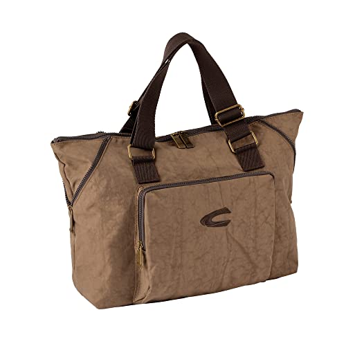 camel active Journey Herren Shopper Umhängetasche Reißverschluss Groß Beige von camel active