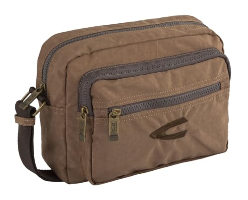 camel active Journey Herren Umhängetasche Crossbody Bag Mittelgroß Beige von camel active