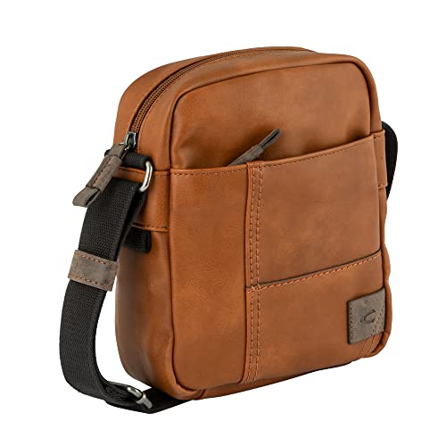 camel active Laos Herren Umhängetasche Crossbody Bag Klein Cognac Braun von camel active