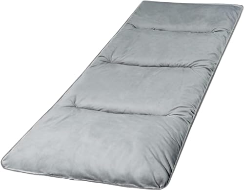 campMax XL Feldbett Auflage, 190 x 75 cm Weiche Baumwoll Feldbettauflage mit 4 Befestigungsbändern und 1 Schnellverschluss-Schnallen, ultraleichtes Matratze für Campingbett, Grau campMax XL Feldbett Auflage, 190 x 75 cm Weiche Baumwoll Feldbettauflage mit 4 Befestigungsbändern und 1 Schnellverschluss-Schnallen, ultraleichtes Matratze für Campingbett, Grau von campMax