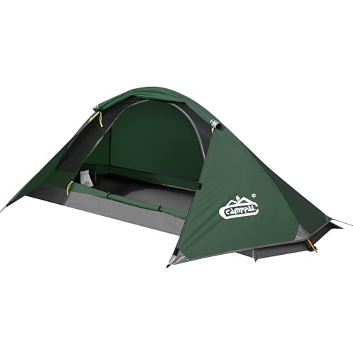 camppal 1-Personen-Zelt für Camping, Wandern, Bergjagd, Rucksackreisen, Zelte, 4 Jahreszeiten, Winddicht, regenfest und wasserdicht camppal 1-Personen-Zelt für Camping, Wandern, Bergjagd, Rucksackreisen, Zelte, 4 Jahreszeiten, Winddicht, regenfest und wasserdicht von camppal