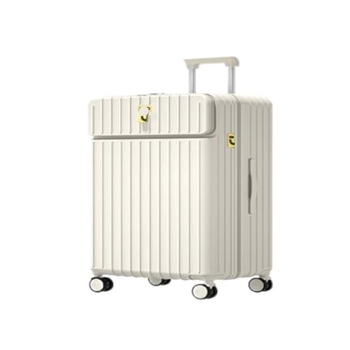 caoxinlei Koffer 20-Zoll-Trolley-Koffer for Männer Und Frauen, 24-Zoll-Geschenk-Trolley-Koffer, Business-Boarding-Koffer Suitcase (Color : White, Size : 20in) von caoxinlei